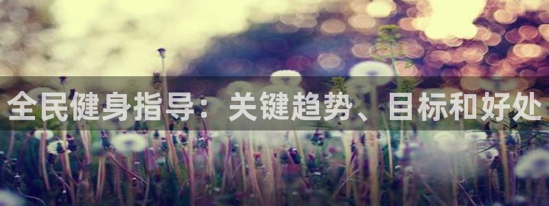 d88尊龙官网手机app：全民健身指导：关键趋势、目标和