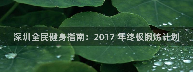 尊龙新版登录网址下载：深圳全民健身指南：2017 年终极