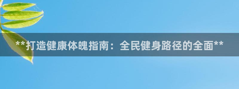 ag旗舰平台尊龙代言：**打造健康体魄指南：全民健身路径